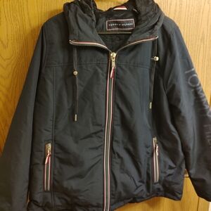 Tommy Hilfiger Women's Navy Hooded Jacket